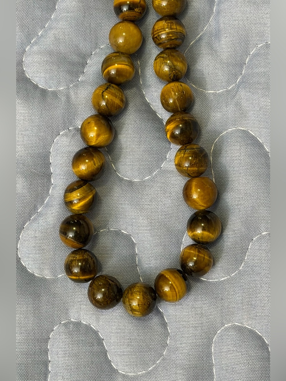 Tigers Eye Crystal Necklace 21”